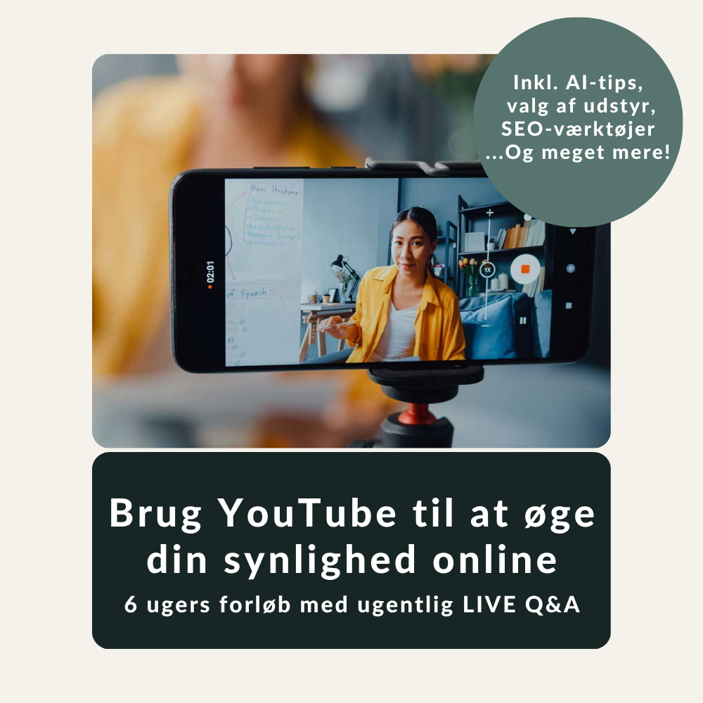 6 ugers YouTube-forløb med ugentlig LIVE Q&A