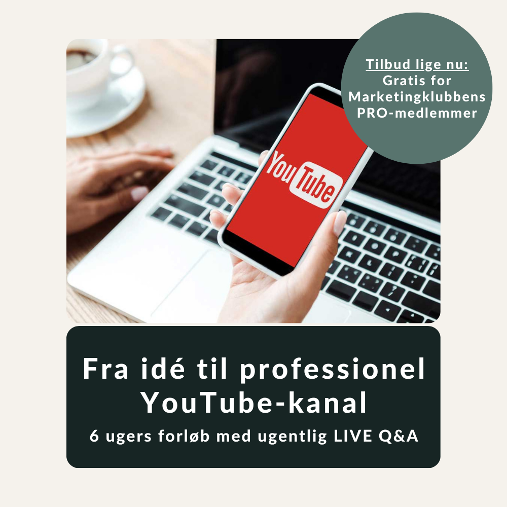 6 ugers YouTube-forløb med ugentlig LIVE Q&A